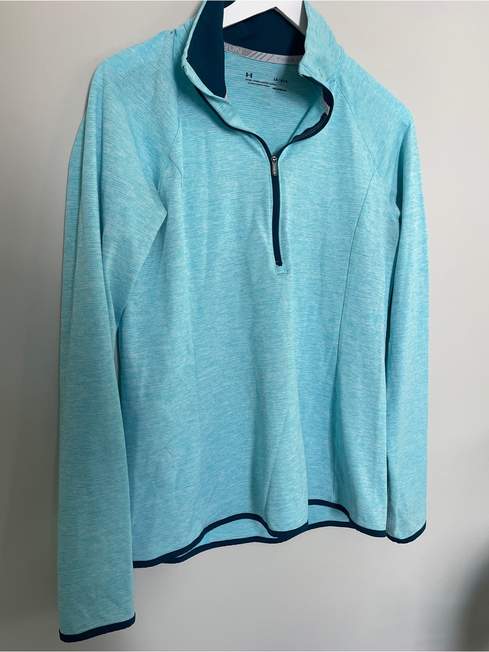 Under Armour Women’s Streaker 1/2 Zip HeatGear Running Pullover Sky Blue L